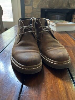 Clarks Brown Leather Chukka Boots